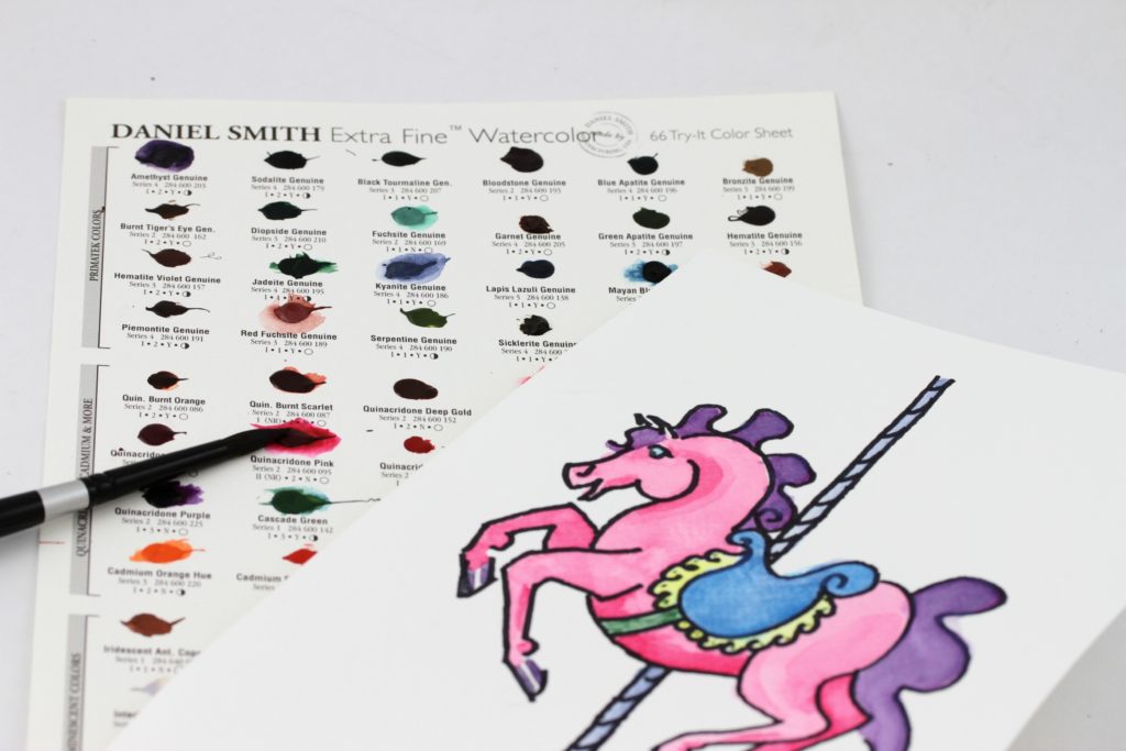 66 WC Dot Chart, Carousel Horse Coloring Book, 8197