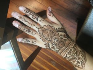 Henna on hand